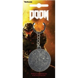 Doom Metal Keyring - Pentagram Doom Metal Keyring - Pentagram