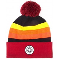 Super Mario Beanie - Mario Retro Striped with Bobble Super Mario Beanie - Mario Retro Striped with Bobble