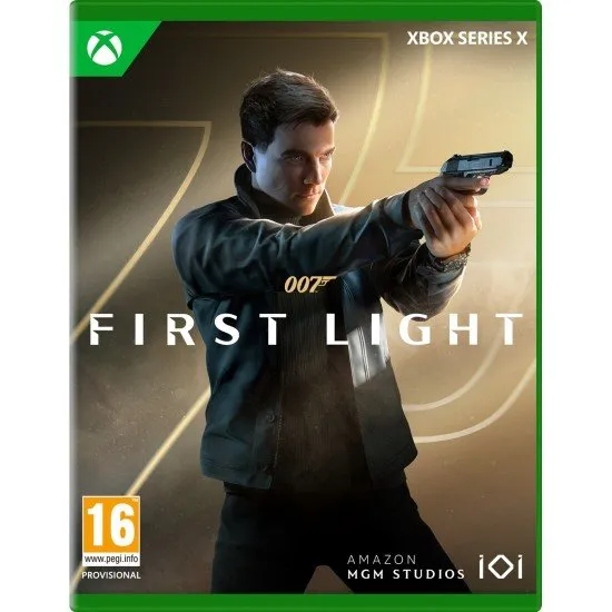 007 First Light Xbox Series X The box art for 007 First Light on Xbox Series X, showing a young James Bond in a cinematic pose.