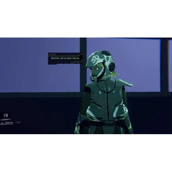 PlayStation 5 game case for 1000xRESIST showcasing Watcher and spatial time-manipulation memory scenes