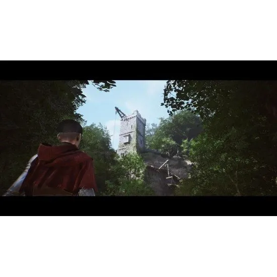 A premium golden game box alongside a physical artbook, a letter, and a fabric sew-on patch