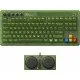 A tenkeyless mechanical keyboard featuring a green and black colour scheme inspired by the original Xbox with a large glowing Xbox button