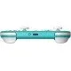 A small turquoise wireless gamepad with a classic cross-shaped D-pad and offset analogue sticks