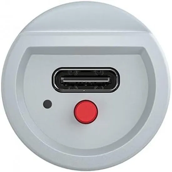 A compact grey plastic dongle that plugs into a Nintendo 64 controller port with an 8BitDo logo pairing button