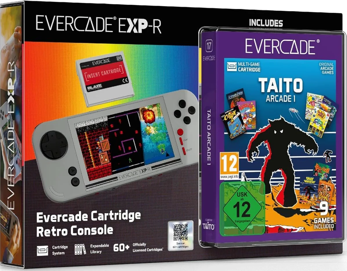 Evercade EXP-R and Taito Arcade 1 at Itemdrop