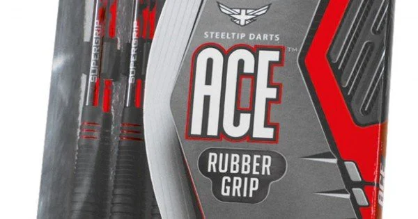 Harrows Ace Fléchettes Acier Grip Caoutchouc Vulcanisé Noir 22g - Précision Pro Avec Étui De Transport