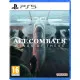 A PlayStation 5 game case depicting a sleek stealth jet accelerating upwards into the stratosphere above a highly detailed photorealistic coastline