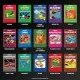 Evercade cartridge box featuring retro artwork from Pitfall II and H.E.R.O. with a list of included games