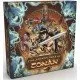 The Adventures of Conan board game box showing Conan the Barbarian in a battle stance with custom dice