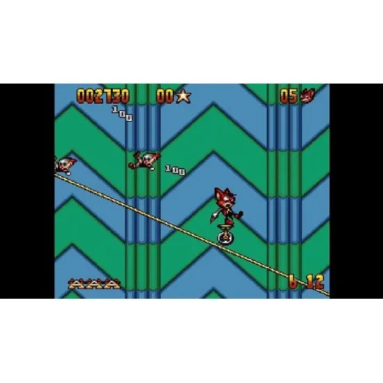 Zero the Kamikaze Squirrel gliding through a hazardous forest level on the Nintendo Switch screen