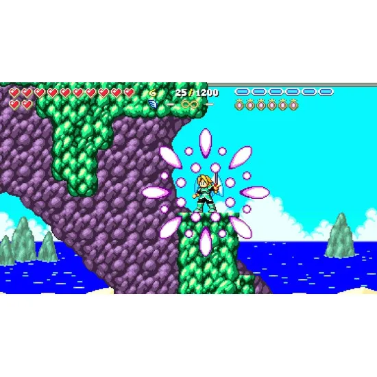 A PlayStation 5 game case showcasing a glowing celestial warrior clashing swords with a towering shadow beast amidst crumbling marble pillars and hellish volcanic ash