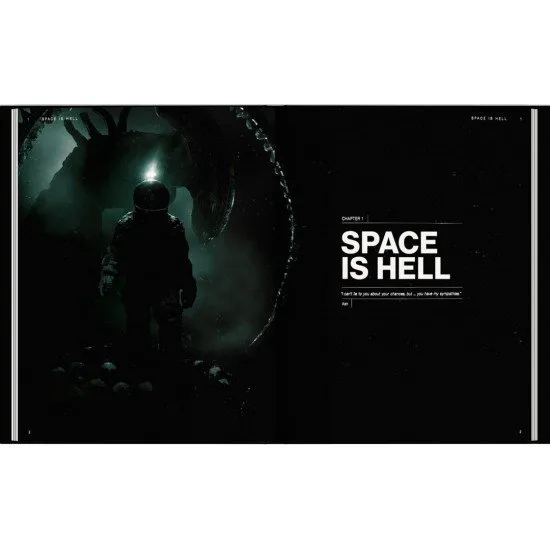 Alien RPG Evolved Edition Core Rulebook cover showing a classic Alien creature in a dark, atmospheric setting