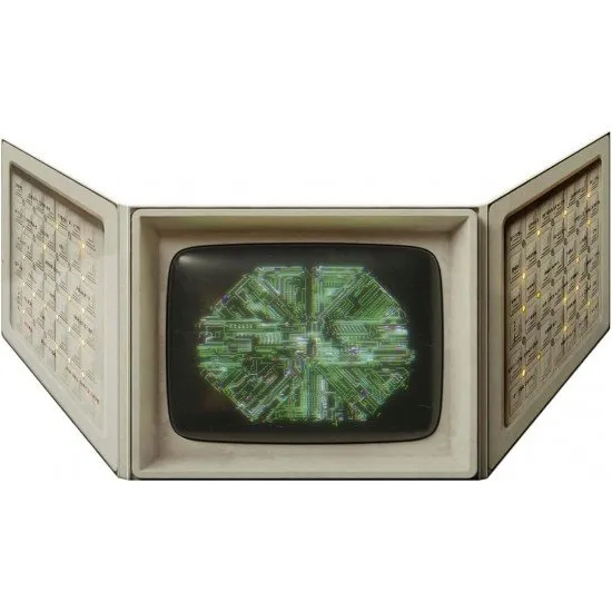 Alien RPG Evolved Edition MU/TH/UR Screen showing the landscape design that resembles the ship intelligence interface panel