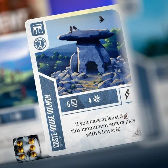 A collection of new civilisation cards featuring ancient wonders and a campaign log book