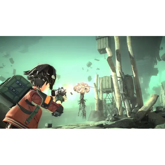 PlayStation 5 game case for ANOMALITH Launch Edition featuring Reona Minazuki standing before a surreal glowing anomaly zone