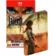 Nintendo Switch 2 game case and Launch Edition collectibles for A.O.T. 3 displaying the SteelBook case and ICONART print