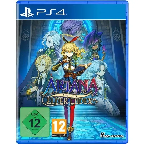 Ariana and the Elder Codex PS4 box art featuring Librarian Ariana with her magical book