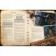 A softcover RPG adventure book for Arkham Horror showing a foggy coastal town with mysterious figures and cosmic horror elements
