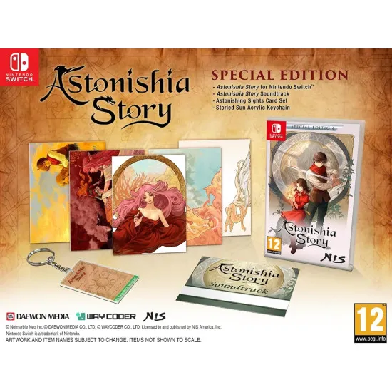 Nintendo Switch game case for Astonishia Story Special Edition showing Lloyd von Reuental and fantasy party members