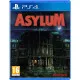 PlayStation 4 game case for Asylum showing the decaying facade of the Hanwell Mental Institute