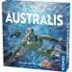 Australis board game box featuring East Australian Current underwater marine ecosystem artwork with fish coral and sea turtles