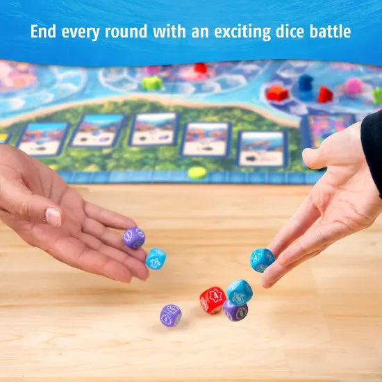 Australis board game box featuring East Australian Current underwater marine ecosystem artwork with fish coral and sea turtles