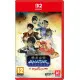 A Nintendo Switch 2 game case with a golden deluxe border showcasing a group of bending masters posing heroically before an arena match