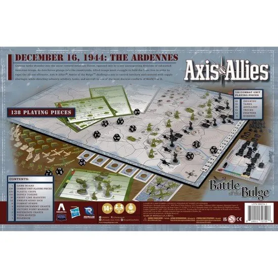 A bird's-eye view of a winter-themed hex grid board game map with numerous plastic tank and infantry pieces depicting a WWII battle