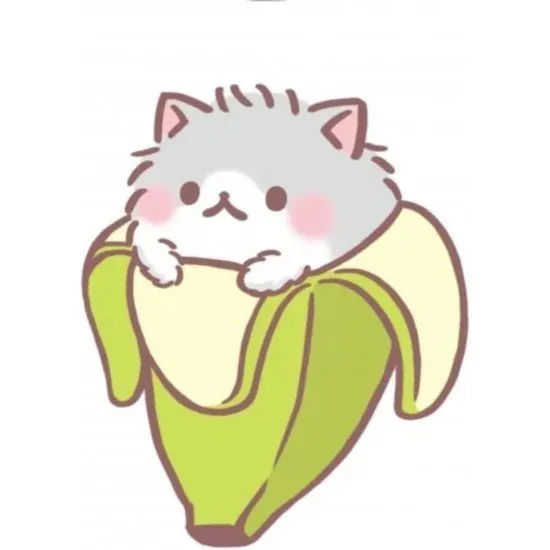Bananya The Card Game box art showing the cute cat character Bananya popping out of a banana peel