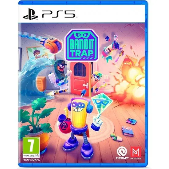 A Trapper activating a furniture trap against three Bandits in a highly destructible mansion