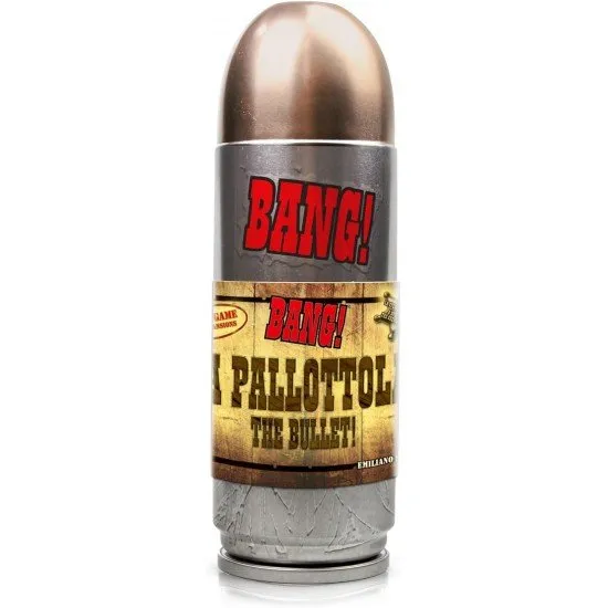 Bang! The Bullet Deluxe Edition featuring the iconic oversized silver bullet storage container