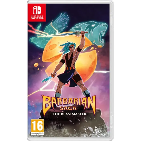 A Nintendo Switch game case showing a fierce warrior named Ren holding a glowing sword next to spectral animal spirits inside a dense fantasy forest