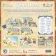 Barcelona board game box featuring 19th century city expansion artwork and Eixample grid