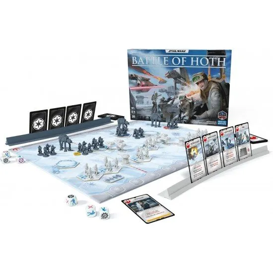 Star Wars: Battle of Hoth board game box with Rebel and Imperial miniatures – buy at Itemdrop UK