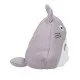 Big Totoro beanbag plush in grey with a unique Japanese style fabric texture and leaf on head