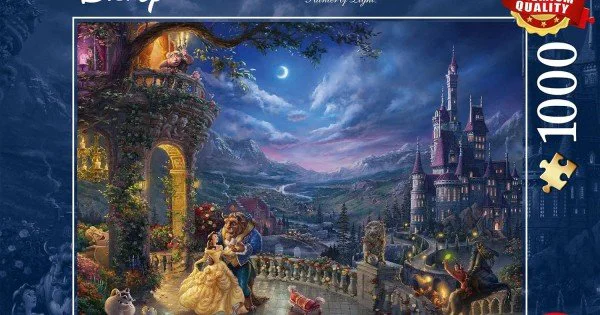 Beauty and the Beast - Thomas Kinkade 1000 Piece Puzzle at Itemdrop