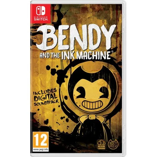 Bendy and the Ink Machine game cover showing the main character Bendy and the spooky ink-filled atmosphere