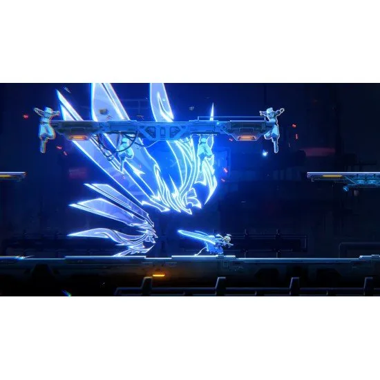 BlazBlue Entropy Effect X game cover showing the protagonist, Ace, and other stylish BLAZBLUE characters in action