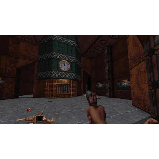 A PlayStation 5 game case showing an undead cowboy gunslinger dual-wielding weapons against a backdrop of dark occult sigils and dripping red text