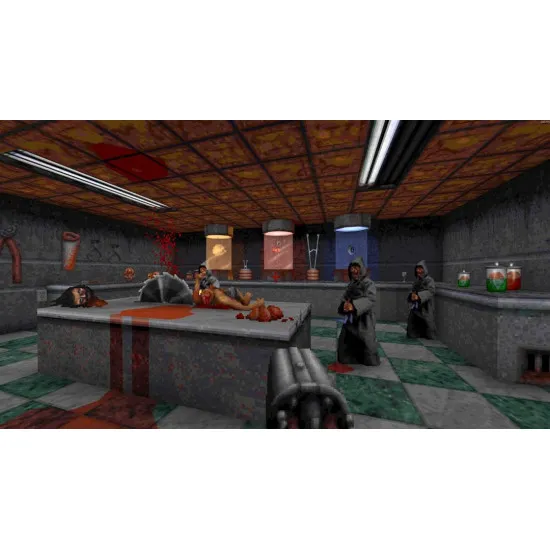 A PlayStation 5 game case showing an undead cowboy gunslinger dual-wielding weapons against a backdrop of dark occult sigils and dripping red text