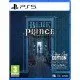 The box art for the game Blue Prince on PS5, showing a character looking into a doorway in a stylized, surreal manor.