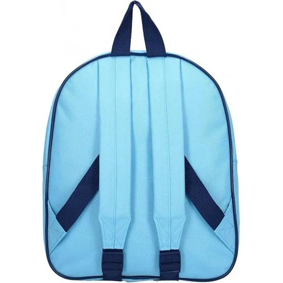 Bluey 3D Oh Happy Days 32cm backpack showing the popular cartoon character Bluey with a raised 3D effect on the front