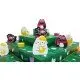 The box art for the boop. the Halls abstract strategy game, showing a tiered Christmas tree board with cats and ornaments on it.