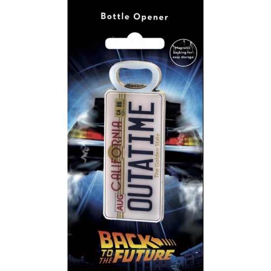 Back to the Future Bottle Opener - Licence Plate