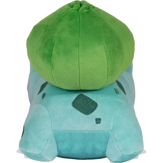 Official Pokémon Bulbasaur 30cm plush soft toy front view showing detailed anime-inspired design