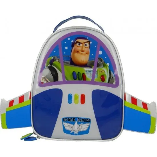 Toy Story Buzz Lightyear Lunch Bag showing the insulated bag with a colorful design featuring the character Buzz Lightyear