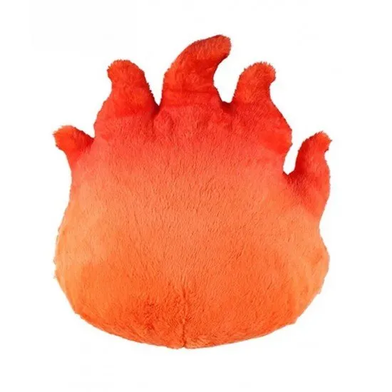 Howl's Moving Castle Calcifer Plush Soft Toy, showing the large, fiery-looking character plush sitting
