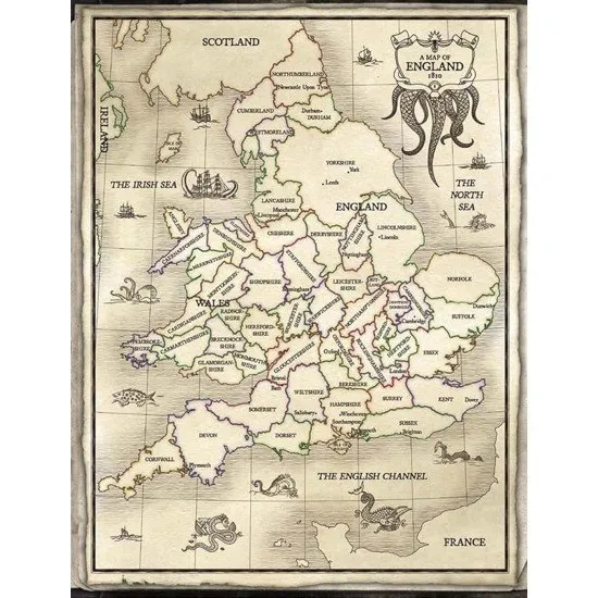 A hardcover roleplaying book depicting a high-society English ballroom with a subtle, looming eldritch shadow