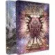A premium black slipcase containing two large hardcover books featuring haunting illustrations of cosmic horrors