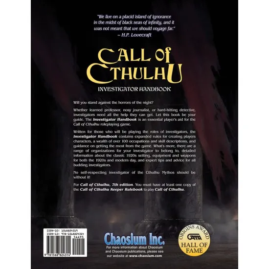 Call of Cthulhu RPG: Investigator Handbook